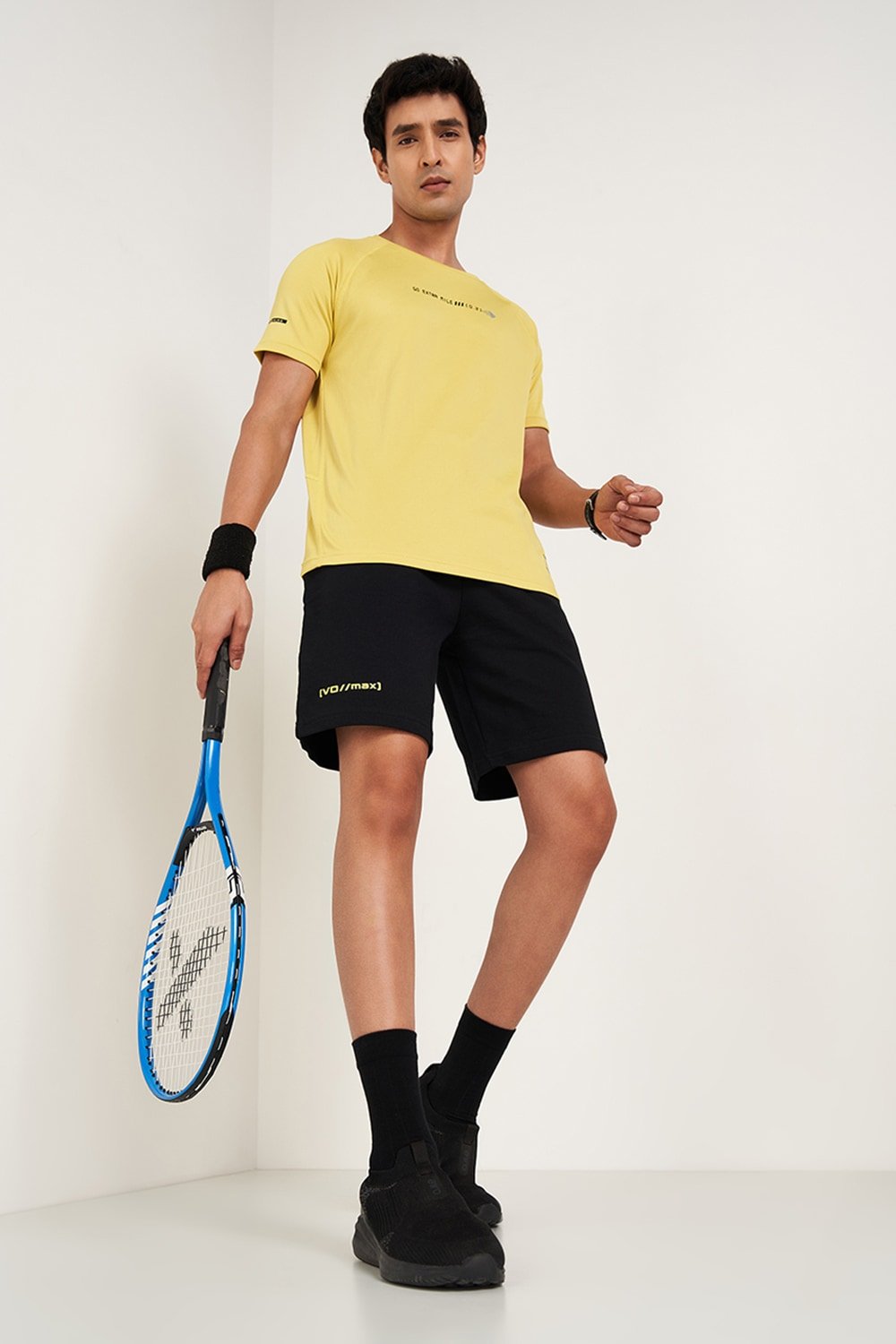 Ajile Black Printed Knee Length Athleisure Men Regular Fit Shorts